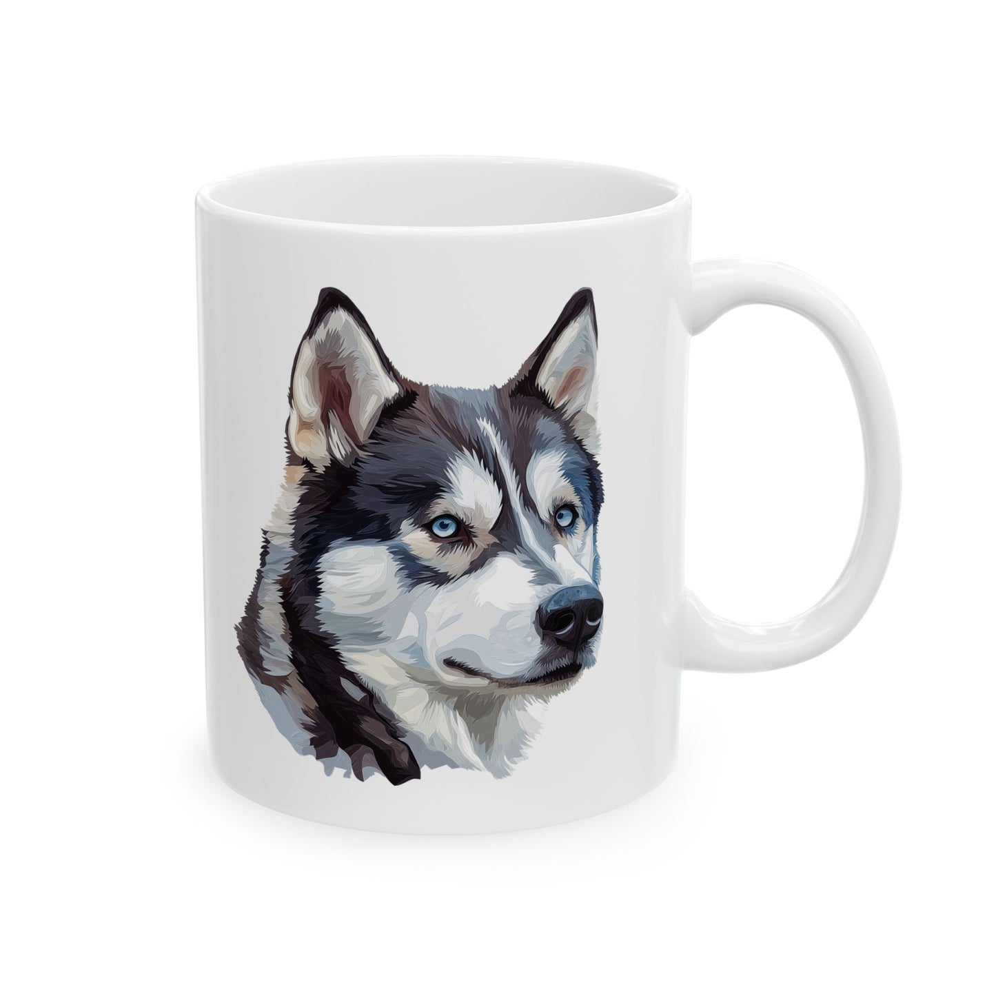 Siberian Husky Dog Coffee Mug - Ceramic Mug, (11oz, 15oz)