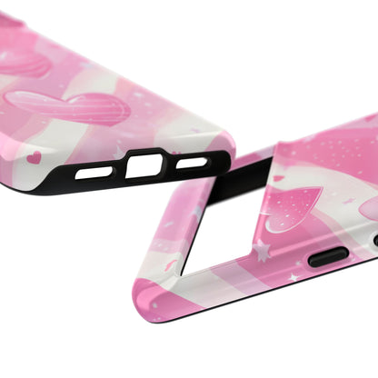 Pink Hearts Phone Case - iPhone, Samsung, and Google case