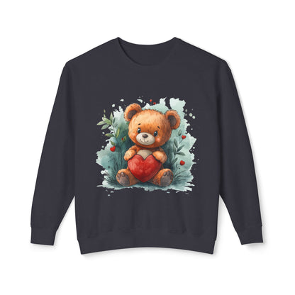 Teddy Bear Unisex Lightweight Crewneck Sweatshirt