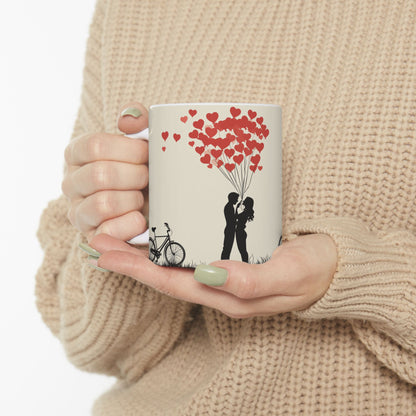 Romantic Love Balloon Mug - Perfect for Couples | 11oz & 15oz