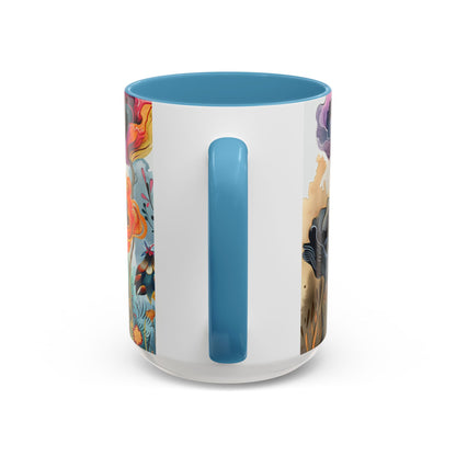 Accent Watercolor Coffee Mug, (11, 15oz)