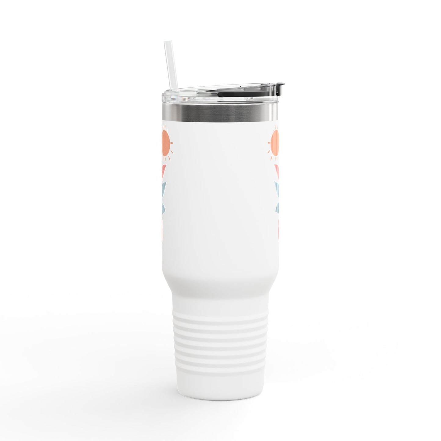 Insulated Travel Mug, 40oz - Peaceful Bloom Insulated Mug