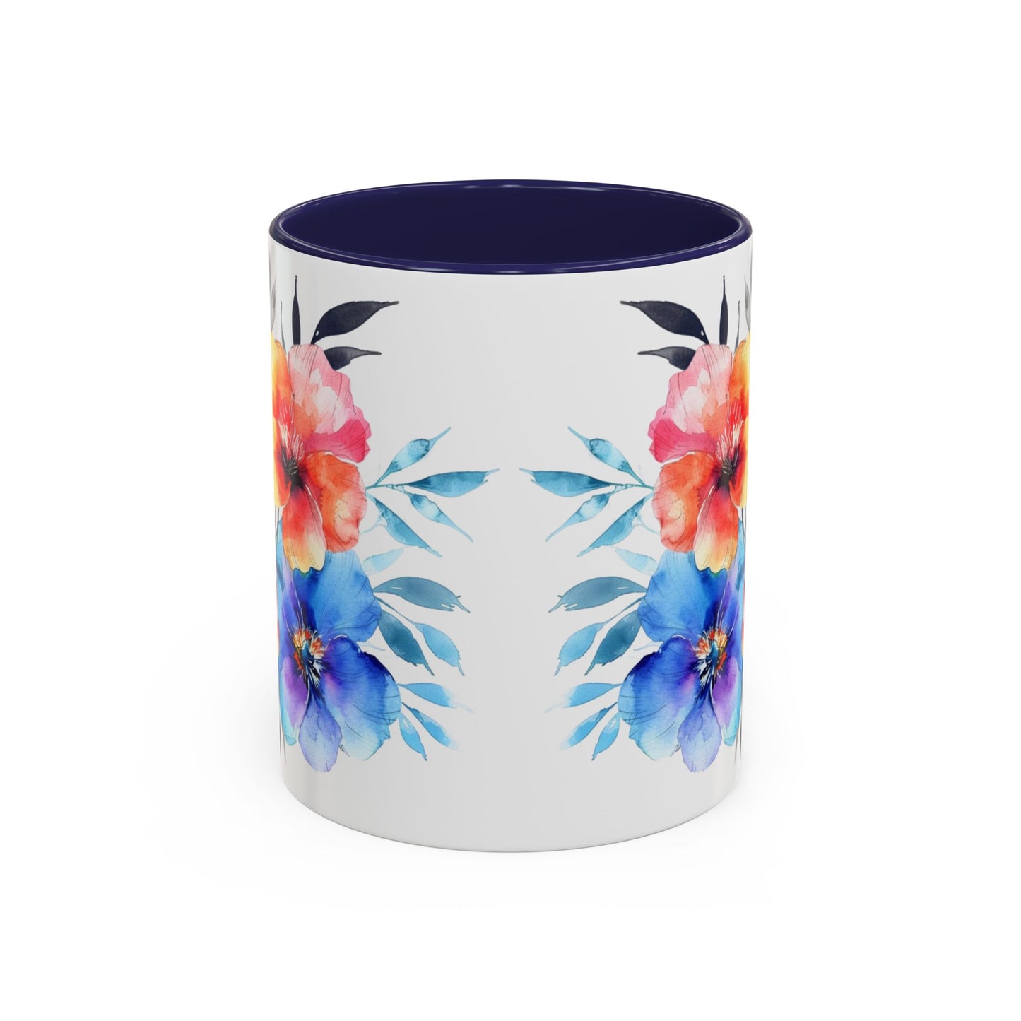 Oil colored  Wildflowers Accent Coffee Mug,  (11oz, 15oz)