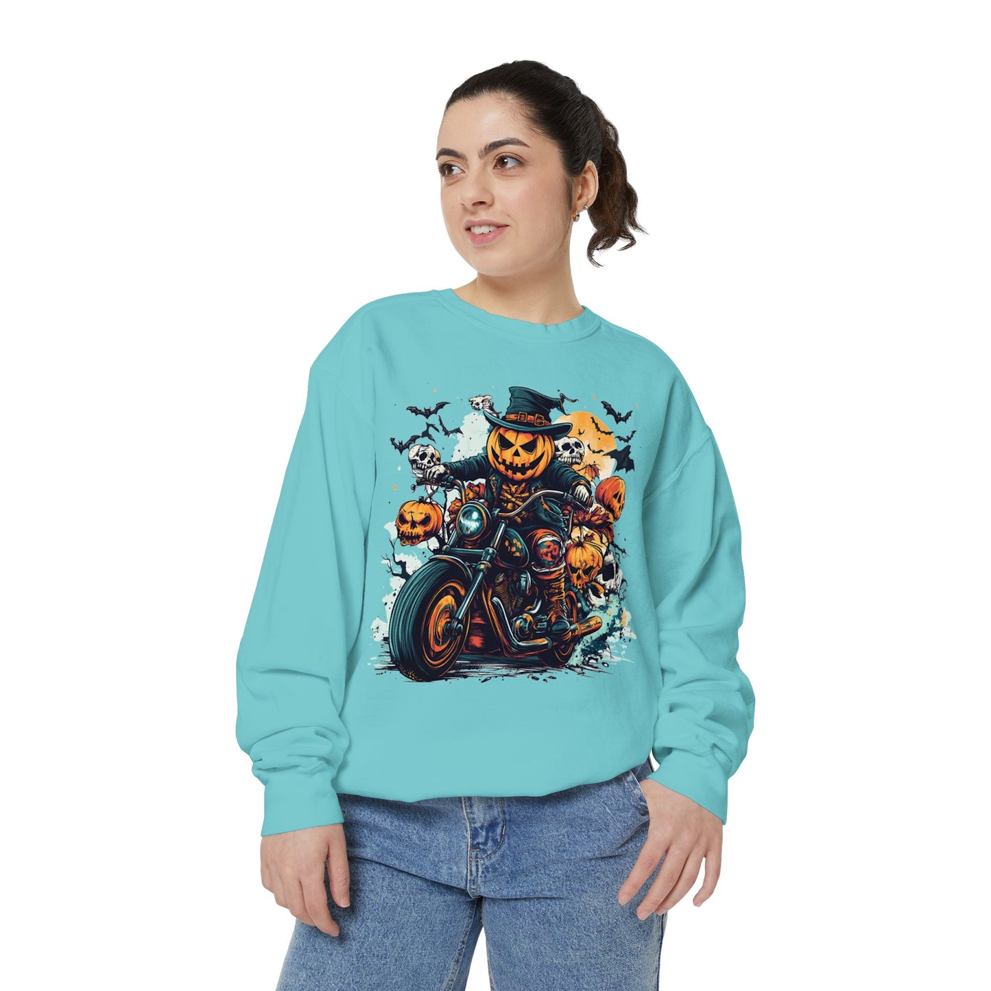 Cool & Spooky Unisex Garment-Dyed Sweatshirt