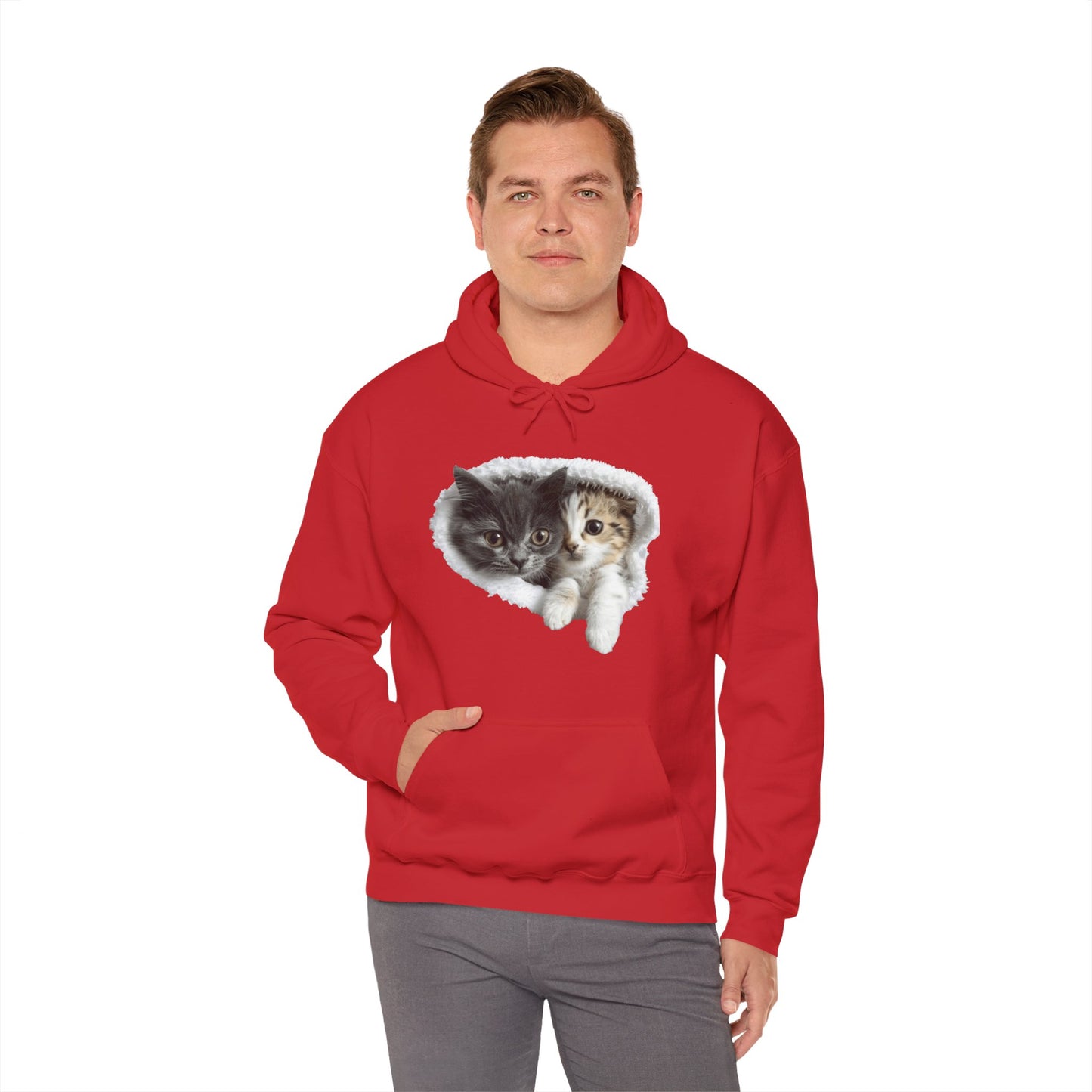 Cute Cat Design for Cat Lovers - Unisex Heavy Blend™ Hooded Sweatshirt