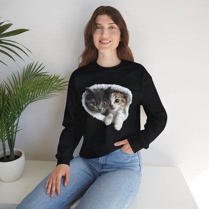 Playful Cats Crewneck Sweatshirt - Unisex Heavy Blend™ Crewneck Sweatshirt