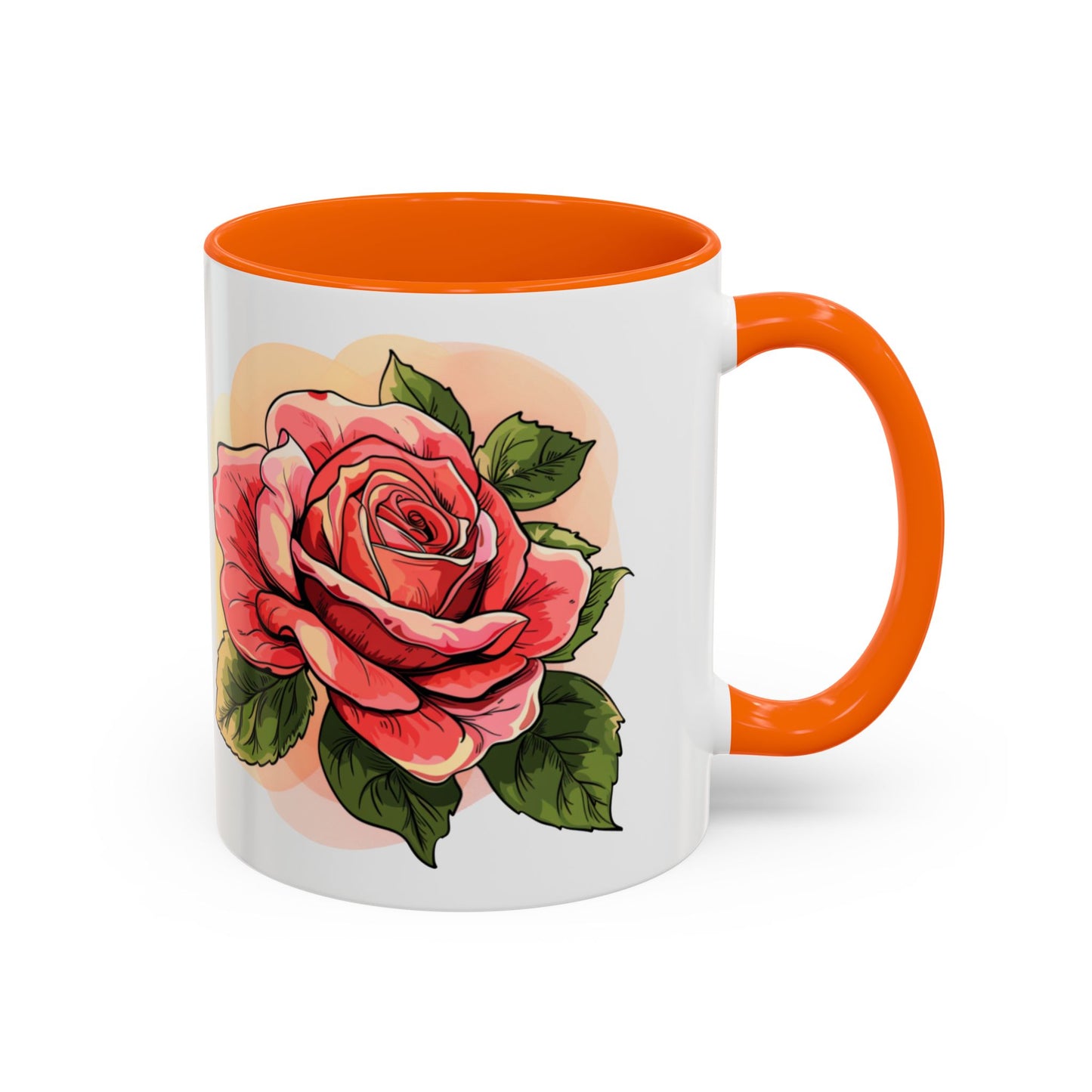 Elegant Floral Accent Coffee Mug - Perfect Gift for Garden Lovers
