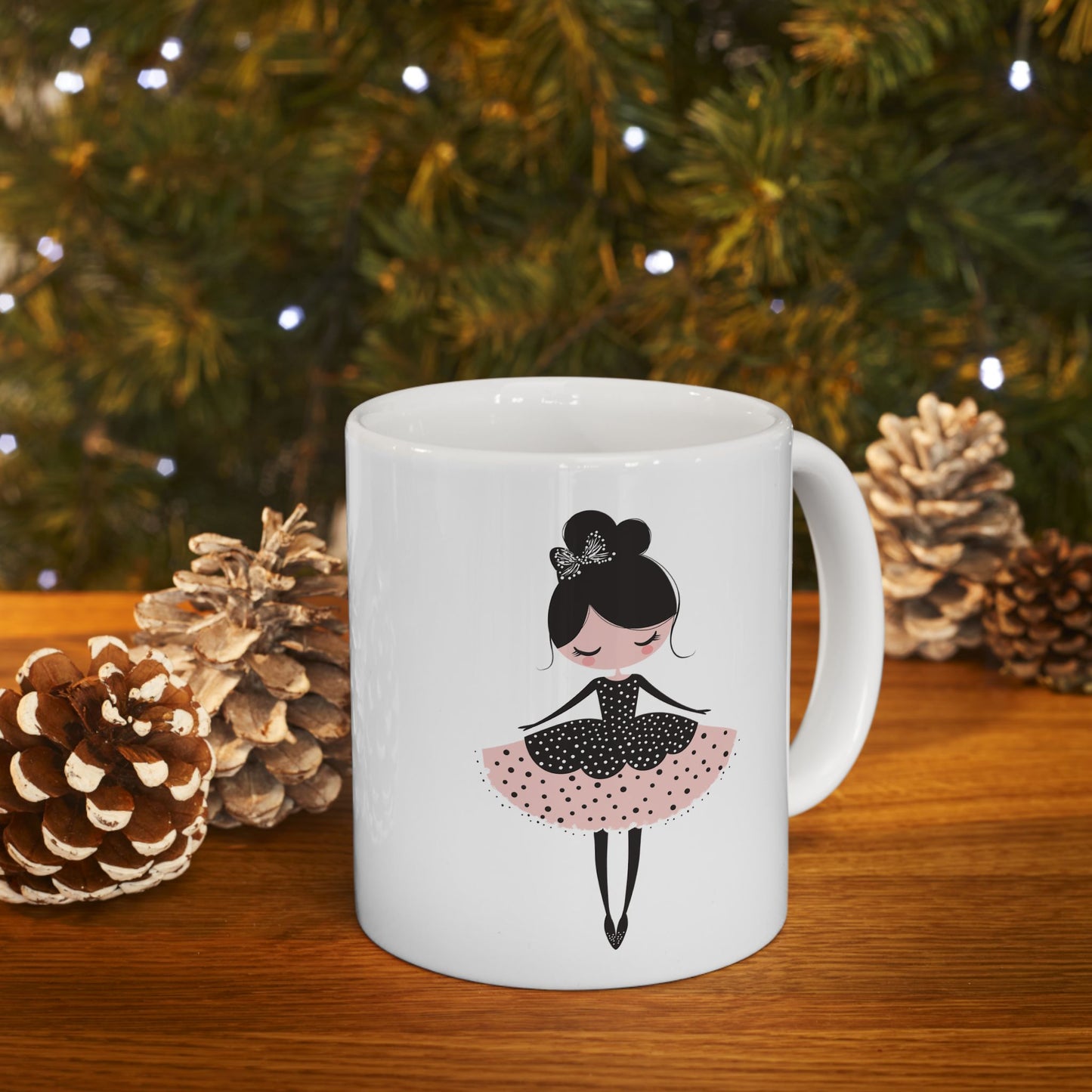 Ballerina Dreams Ceramic Mug, (11oz, 15oz) - Ballerina Cup