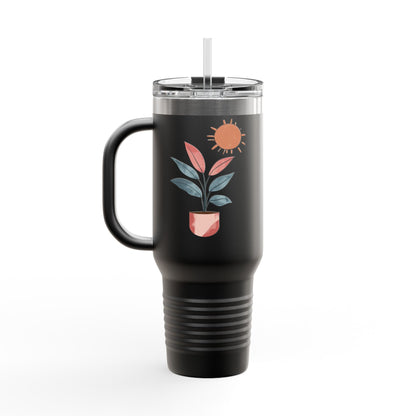 Insulated Travel Mug, 40oz - Peaceful Bloom Insulated Mug