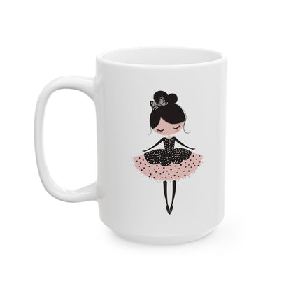 Ballerina Dreams Ceramic Mug, (11oz, 15oz) - Ballerina Cup