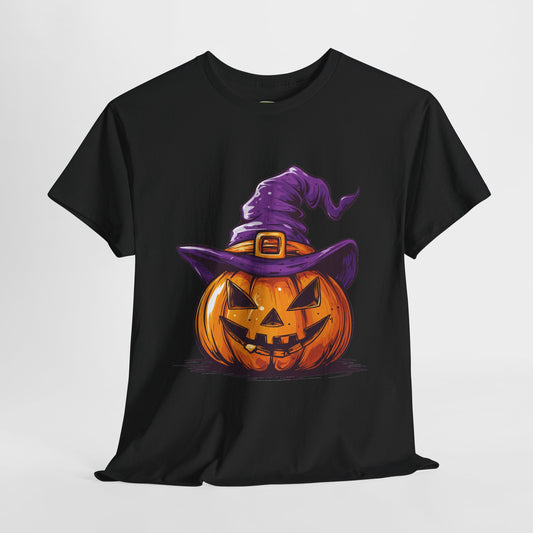 Pumpkin T-shirt - Halloween Tee - Unisex Heavy Cotton Tee - Spooky t-shirt