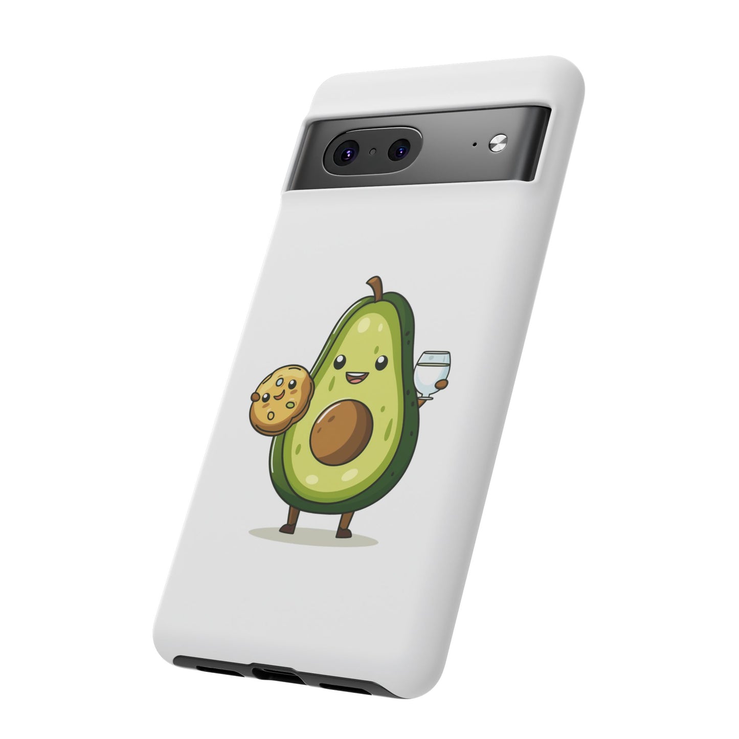 Tough Cases with Cute avocado cartoon character for iPhone, Samsung, and Google case