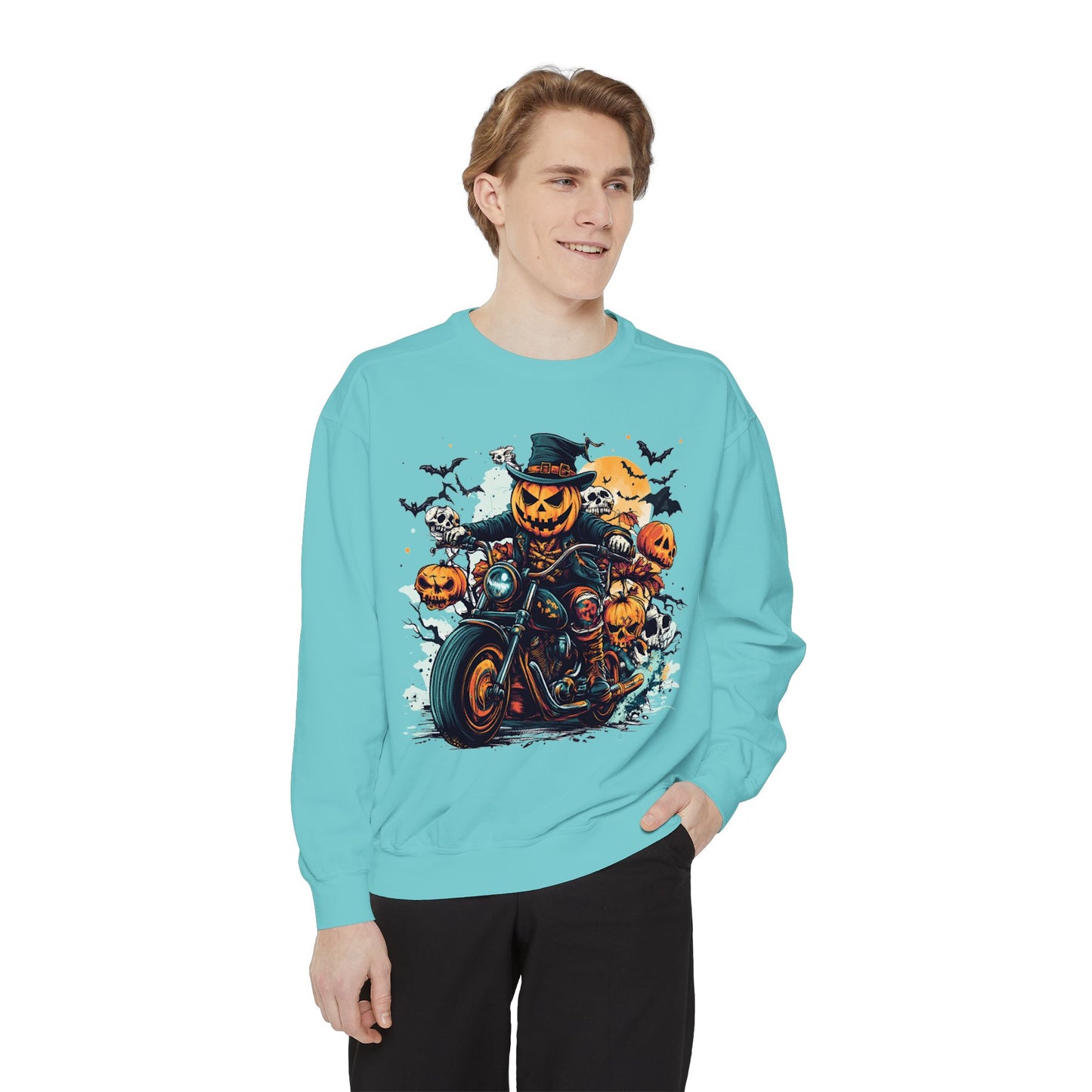 Cool & Spooky Unisex Garment-Dyed Sweatshirt