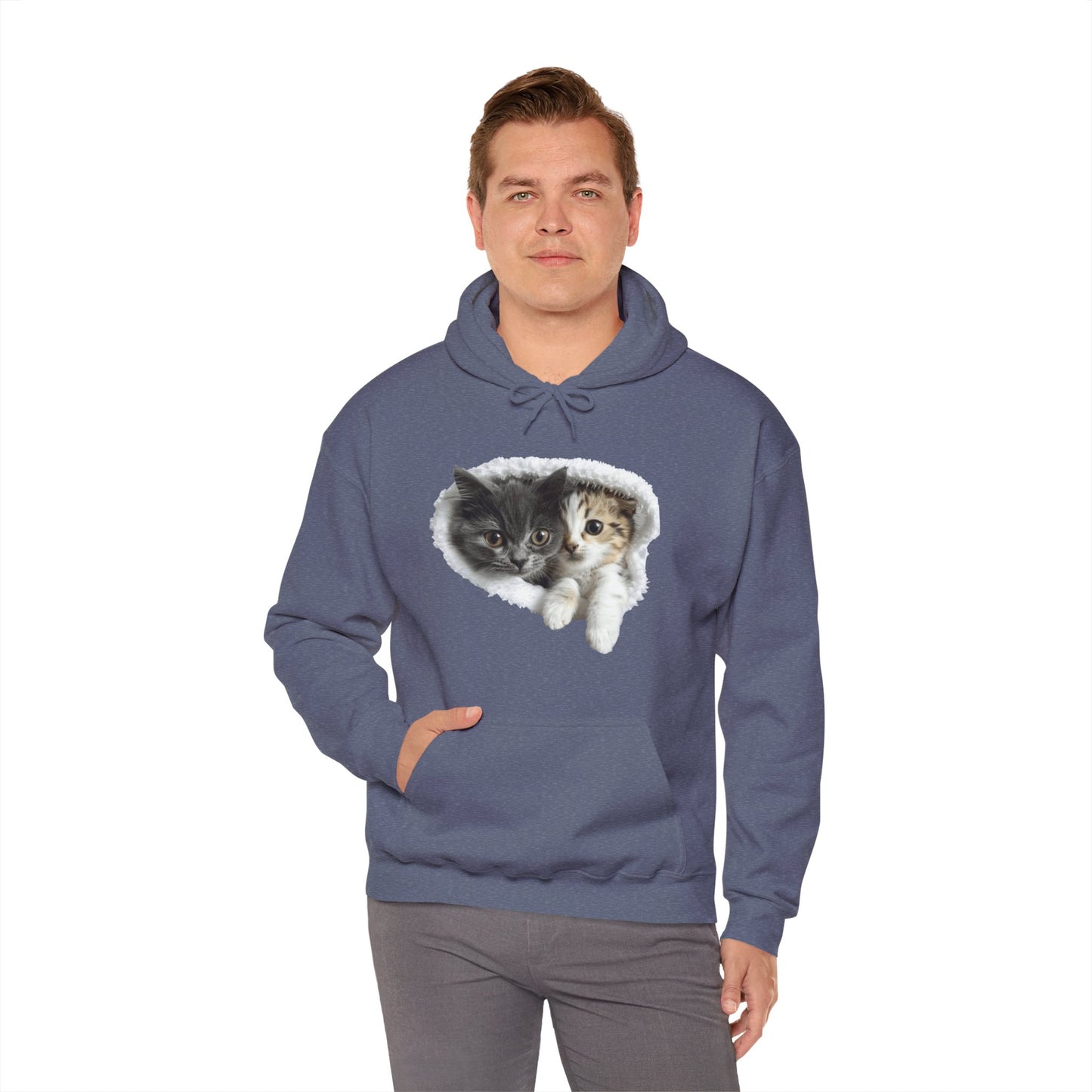 Cute Cat Design for Cat Lovers - Unisex Heavy Blend™ Hooded Sweatshirt