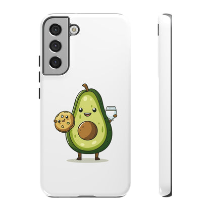 Tough Cases with Cute avocado cartoon character for iPhone, Samsung, and Google case