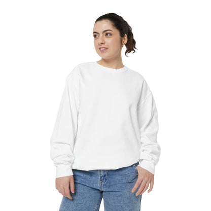 Butterfly Design Unisex Garment-Dyed Sweatshirt - Butterfly Sweatshirt