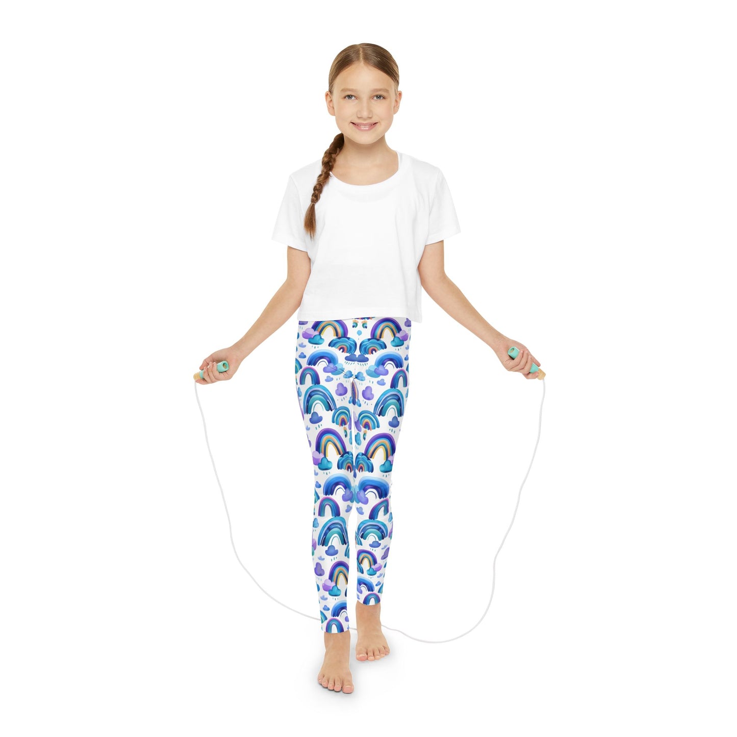 Rainbow Radiance: Youth Full-Length Leggings