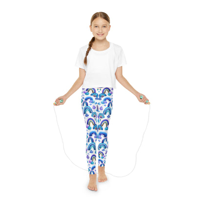 Rainbow Radiance: Youth Full-Length Leggings