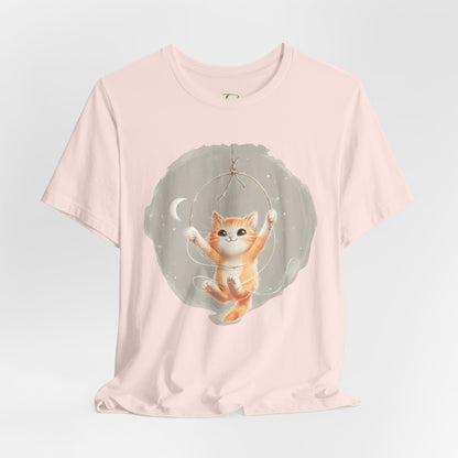 Cute Smiling Cat Cartoon T-shirt - Paraw