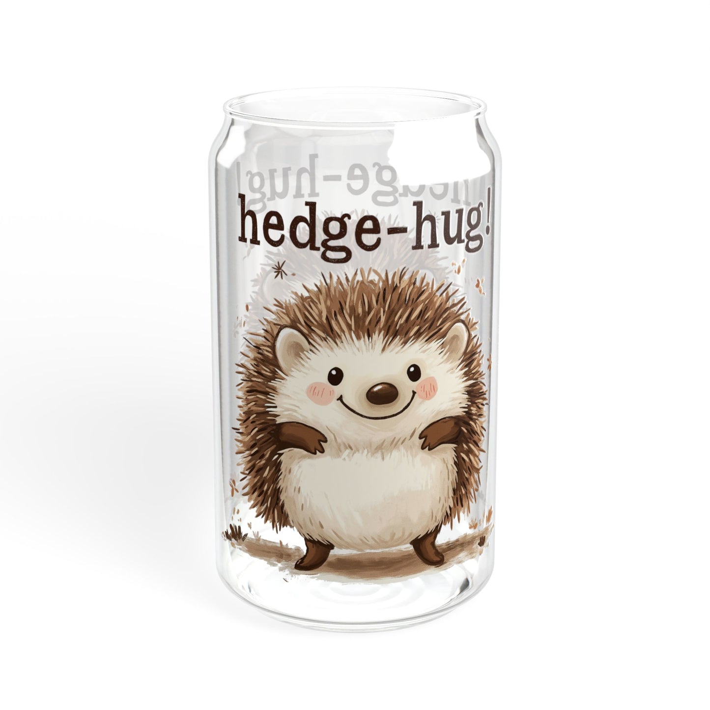 Sipper Glass, 16oz - Hedgehog 16oz Sipper Glass