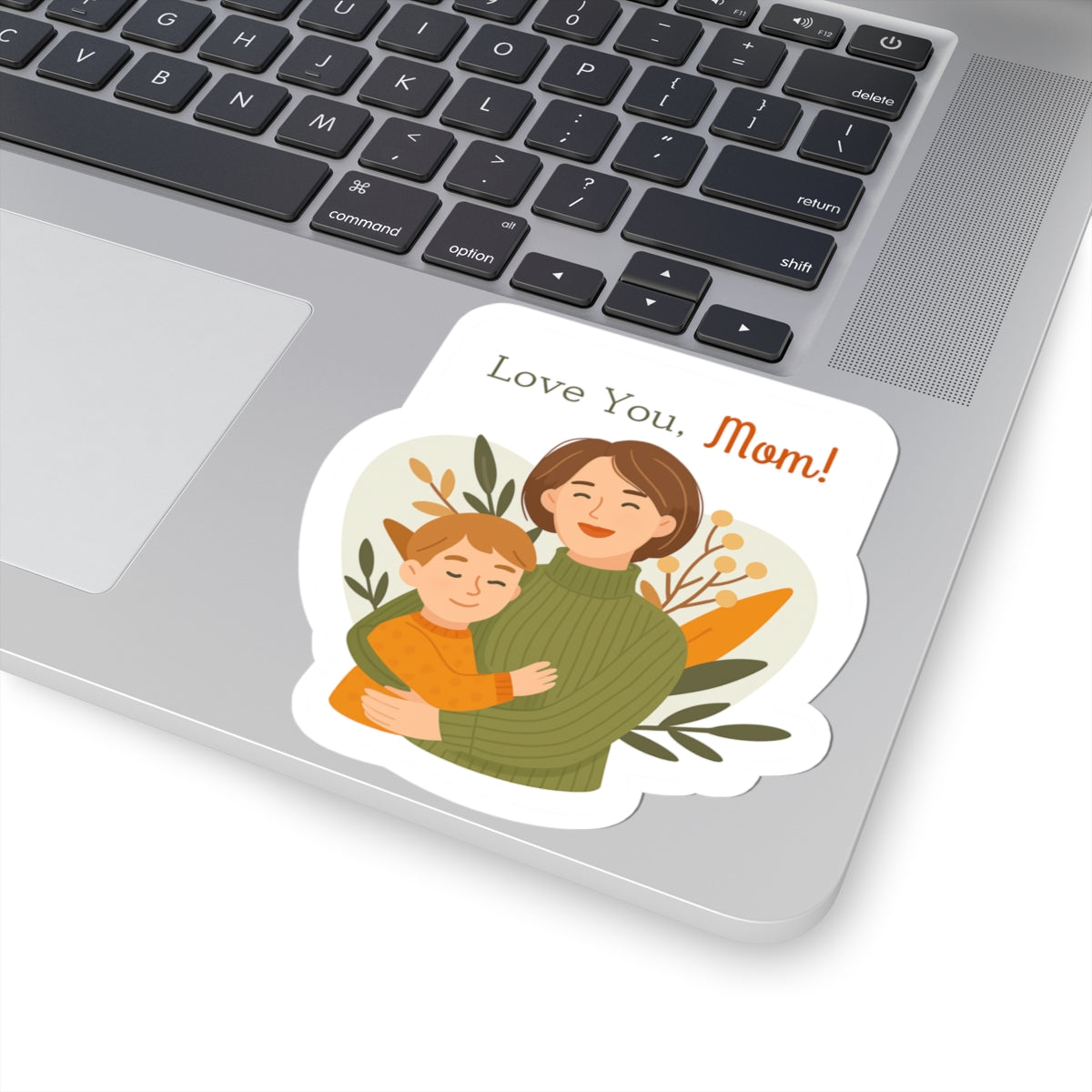 Love You, Mom! Kiss-Cut Stickers - Heartfelt Gifts for Mother's Day
