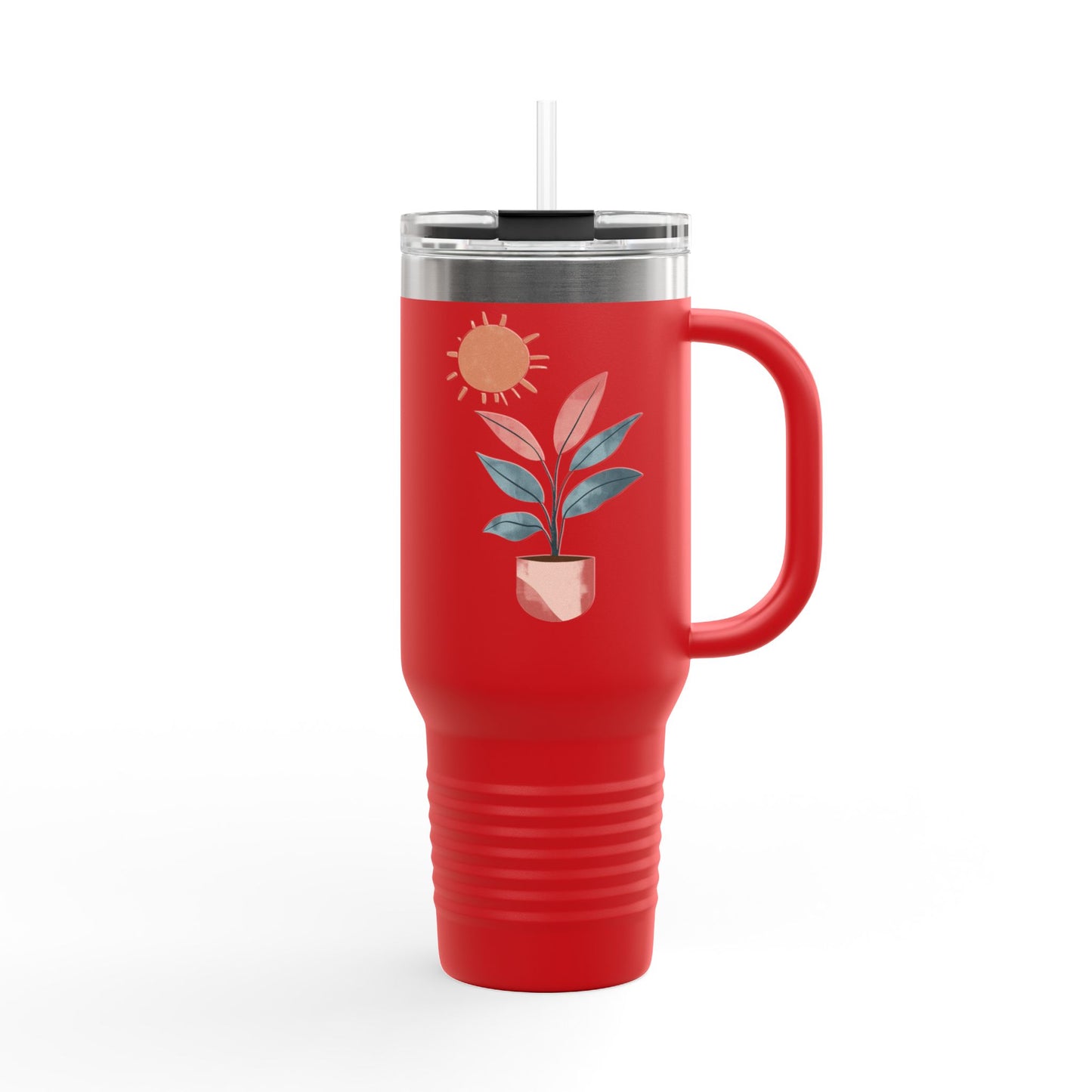 Insulated Travel Mug, 40oz - Peaceful Bloom Insulated Mug