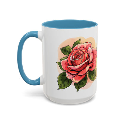 Elegant Floral Accent Coffee Mug - Perfect Gift for Garden Lovers