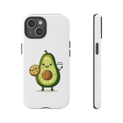 Tough Cases with Cute avocado cartoon character for iPhone, Samsung, and Google case