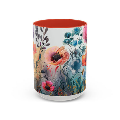 Accent Watercolor Coffee Mug, (11, 15oz)