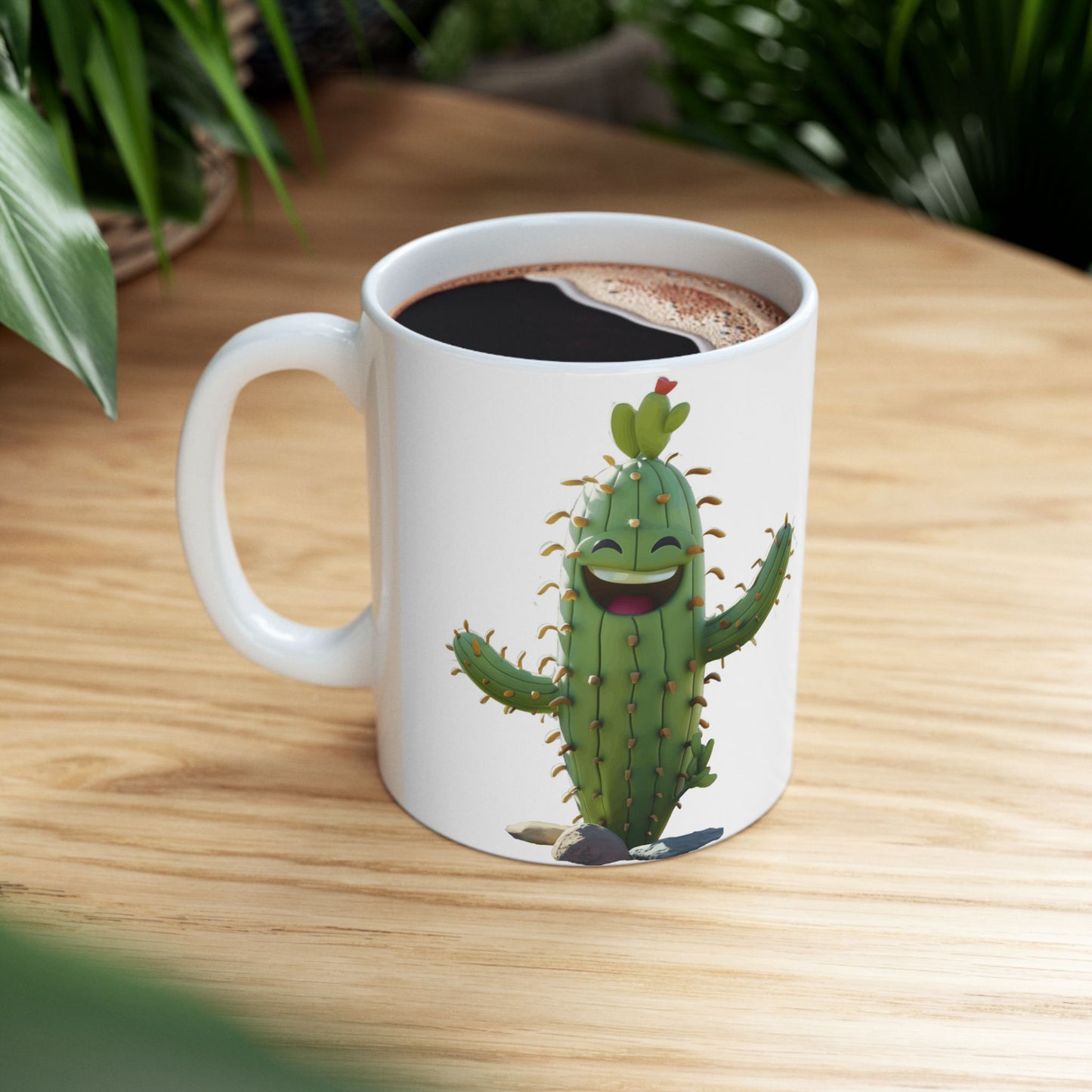 Funny Ceramic Mug with Cactus design, (11oz, 15oz)