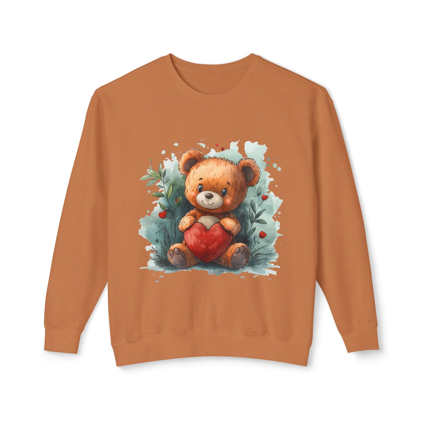 Teddy Bear Unisex Lightweight Crewneck Sweatshirt