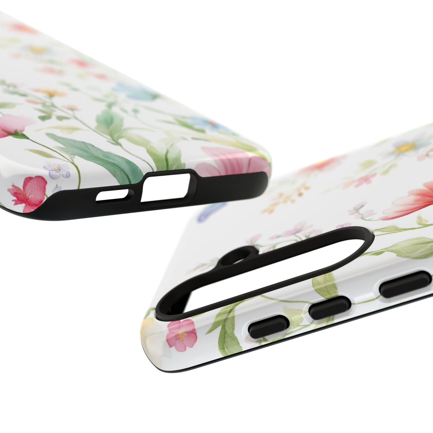 Watercolor Wildflower & Butterfly Phone Case - iPhone, Samsung, and Google case