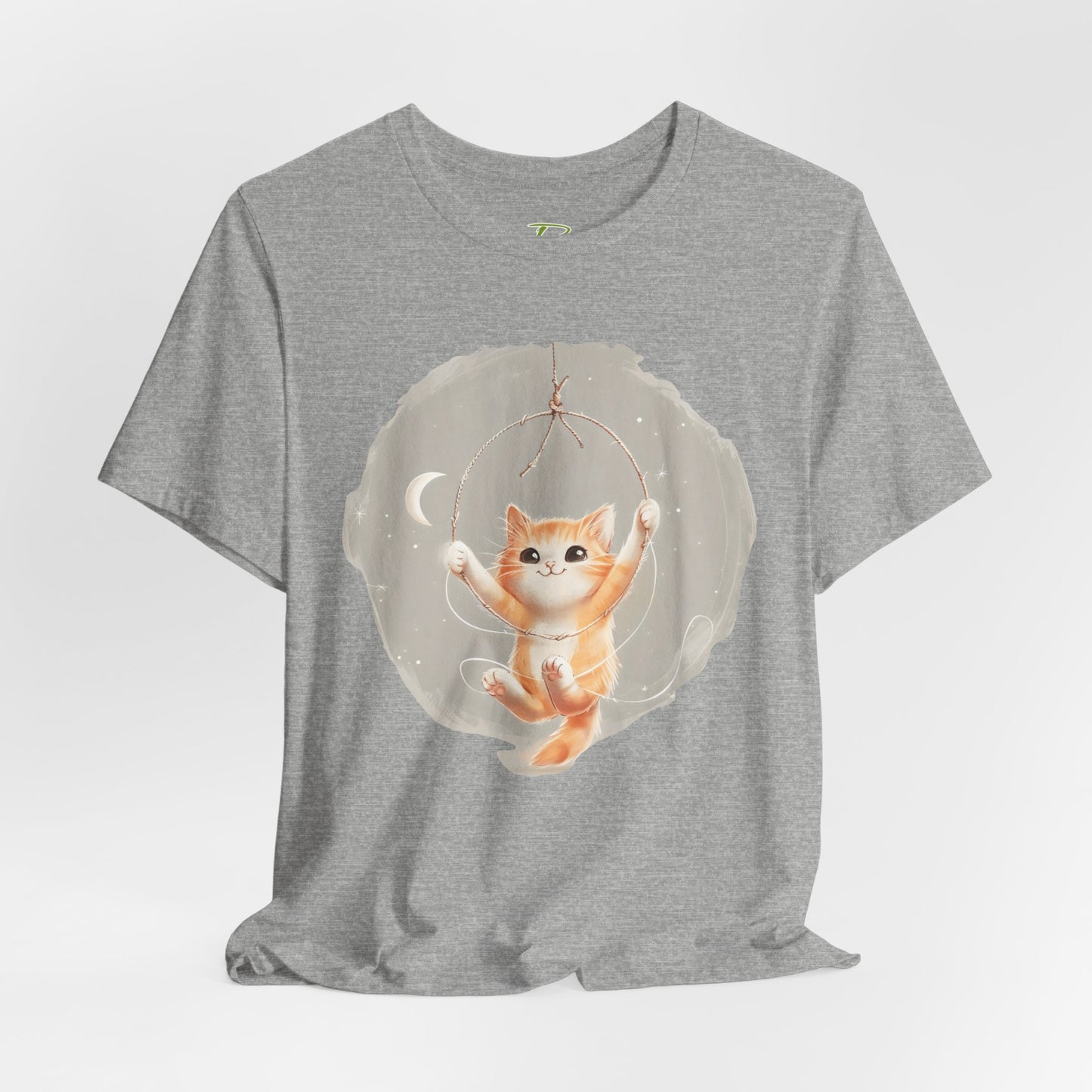 Cute Smiling Cat Cartoon T-shirt - Paraw