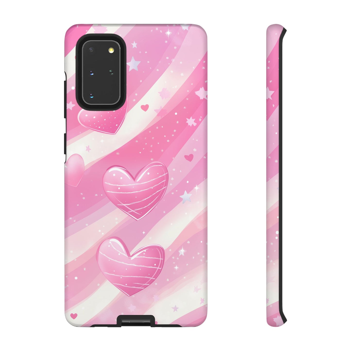 Pink Hearts Phone Case - iPhone, Samsung, and Google case