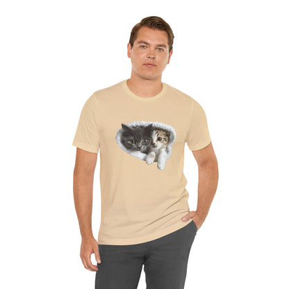 Cute Cats T-shirt for Cat Lovers - Lightweight Fabric Tee
