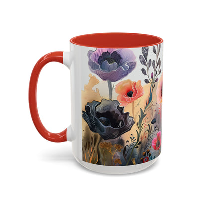Accent Watercolor Coffee Mug, (11, 15oz)