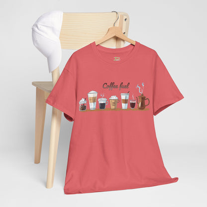 Coffee Cups T-shirt - Unisex Heavy Cotton Tee