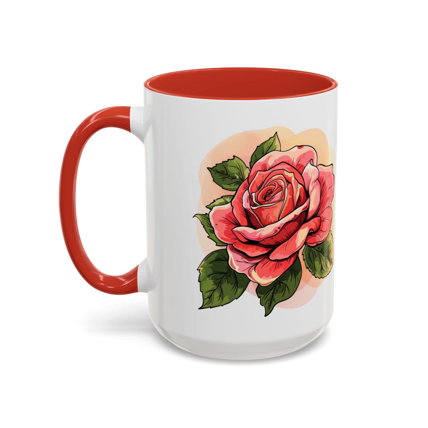 Elegant Floral Accent Coffee Mug - Perfect Gift for Garden Lovers