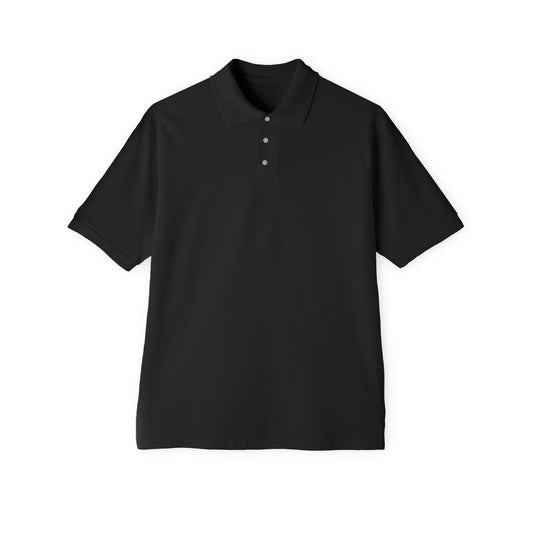 Men's Polo with Bear & Landscape Design - Casual Outdoor Shirt