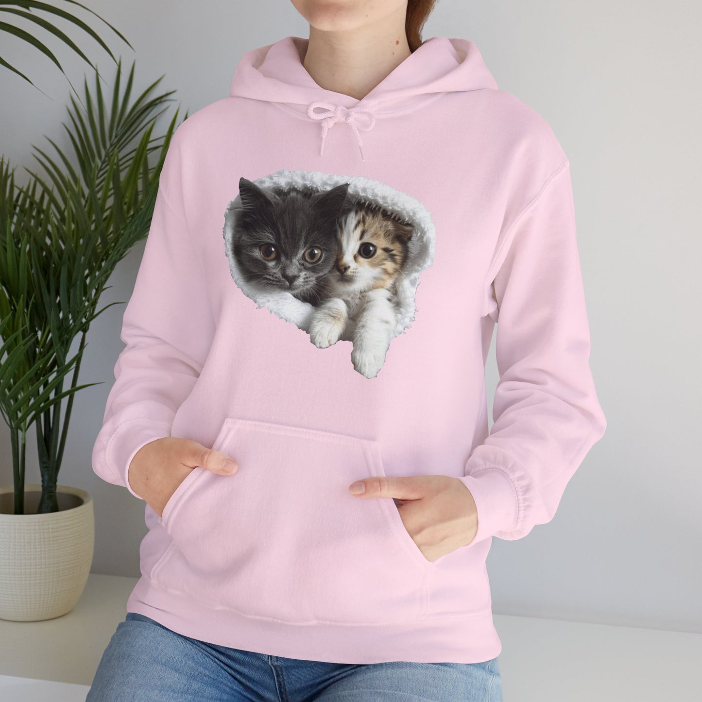 Cute Cat Design for Cat Lovers - Unisex Heavy Blend™ Hooded Sweatshirt