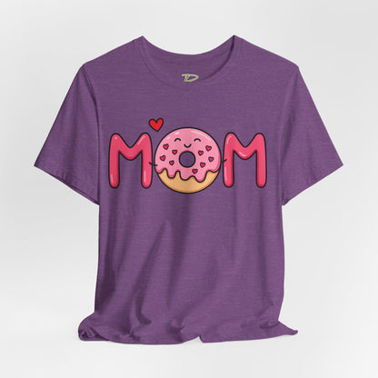 Mom Donut Tee - Lightweight Fabric T-shirt - Mother's Day Gift - Birthday Gift - Funny Gift - Donut Lover Gift