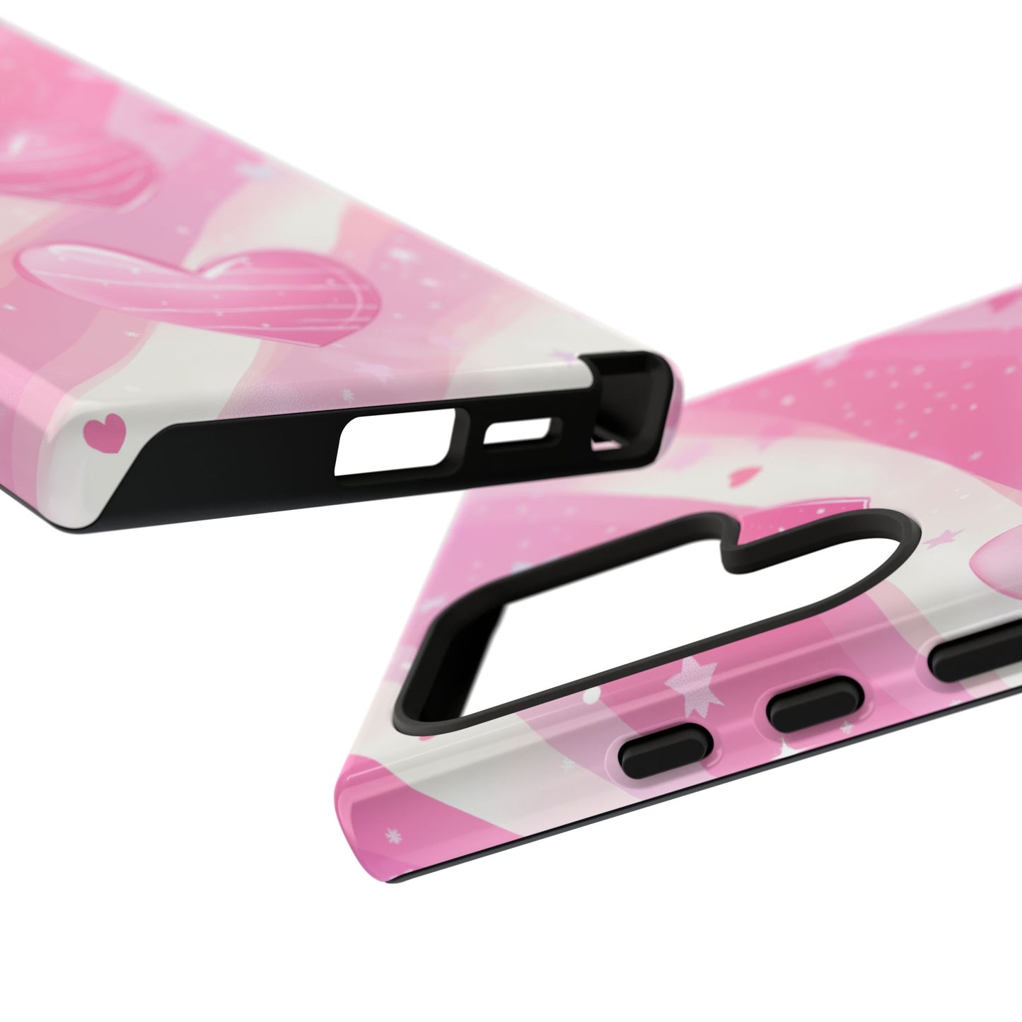 Pink Hearts Phone Case - iPhone, Samsung, and Google case