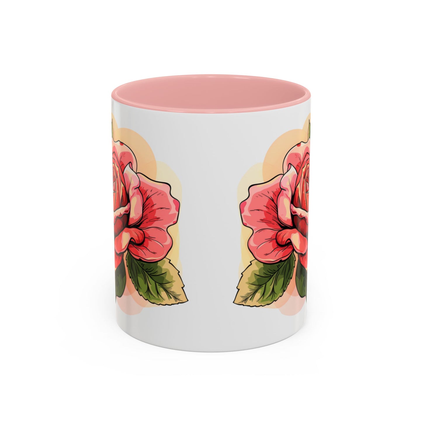 Elegant Floral Accent Coffee Mug - Perfect Gift for Garden Lovers