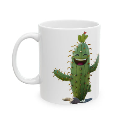 Funny Ceramic Mug with Cactus design, (11oz, 15oz)