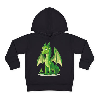 Toddler Pullover Fleece Hoodie - Cute Cartoon Dragon Design Hoodie