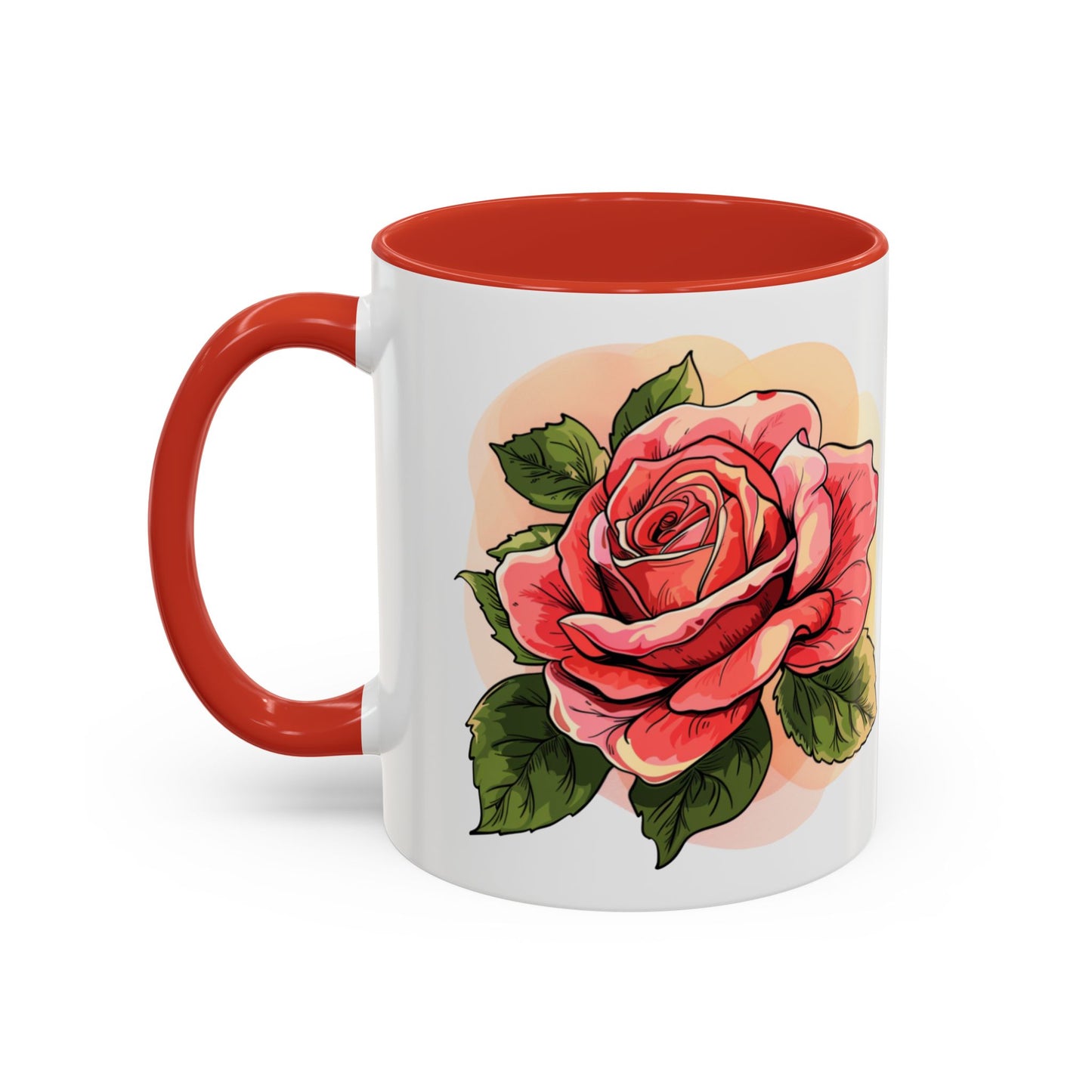 Elegant Floral Accent Coffee Mug - Perfect Gift for Garden Lovers