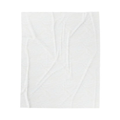 Velveteen Plush Blanket with beautiful grid design of pink roses surrounded by swirling leaves
