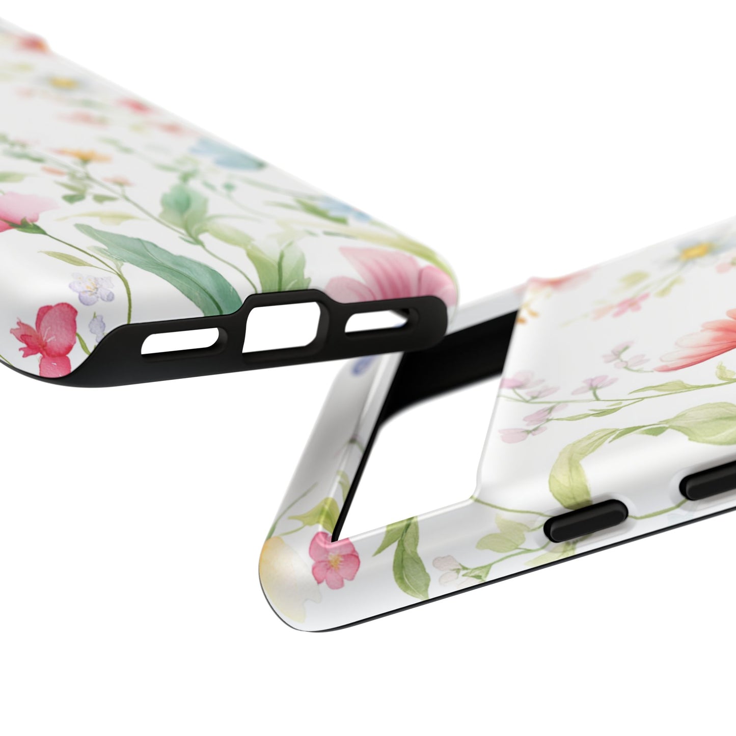 Watercolor Wildflower & Butterfly Phone Case - iPhone, Samsung, and Google case