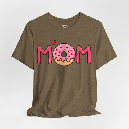 Mom Donut Tee - Lightweight Fabric T-shirt - Mother's Day Gift - Birthday Gift - Funny Gift - Donut Lover Gift