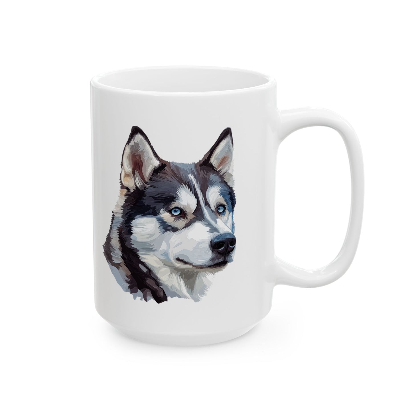 Siberian Husky Dog Coffee Mug - Ceramic Mug, (11oz, 15oz)